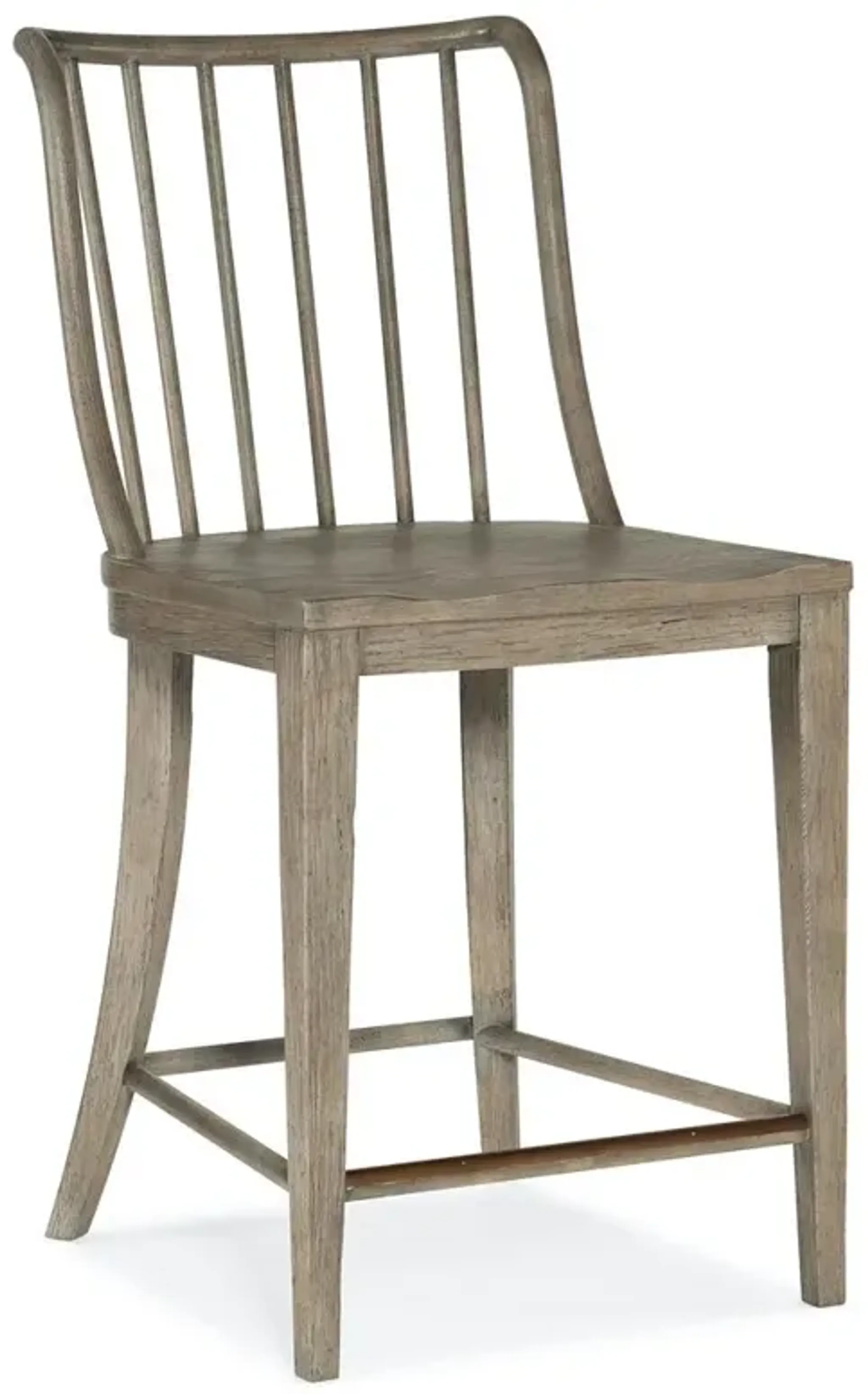 Isabel French Country Brown Wood Counter Stool | Furniture.com