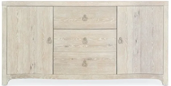 Harmony French Country Light Brown Oak Wood 2 Door 3 Drawer Sideboard