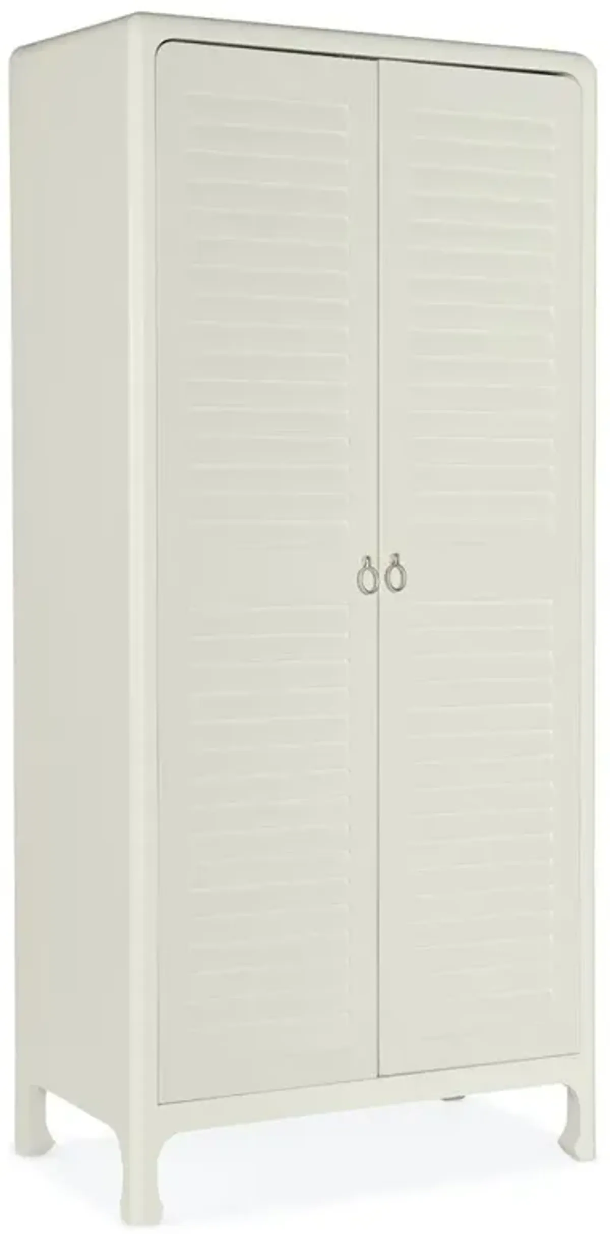 Noelle Modern Classic White Maple Wood 2 Door Wardrobe