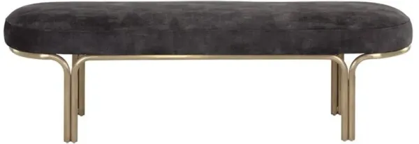 Croft Modern Classic Shitake Performance Gold Iron Bench