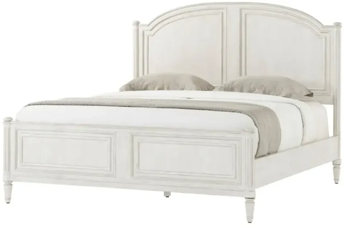 Gemma Updated Traditional White Maple Wood Poster Bed - California King