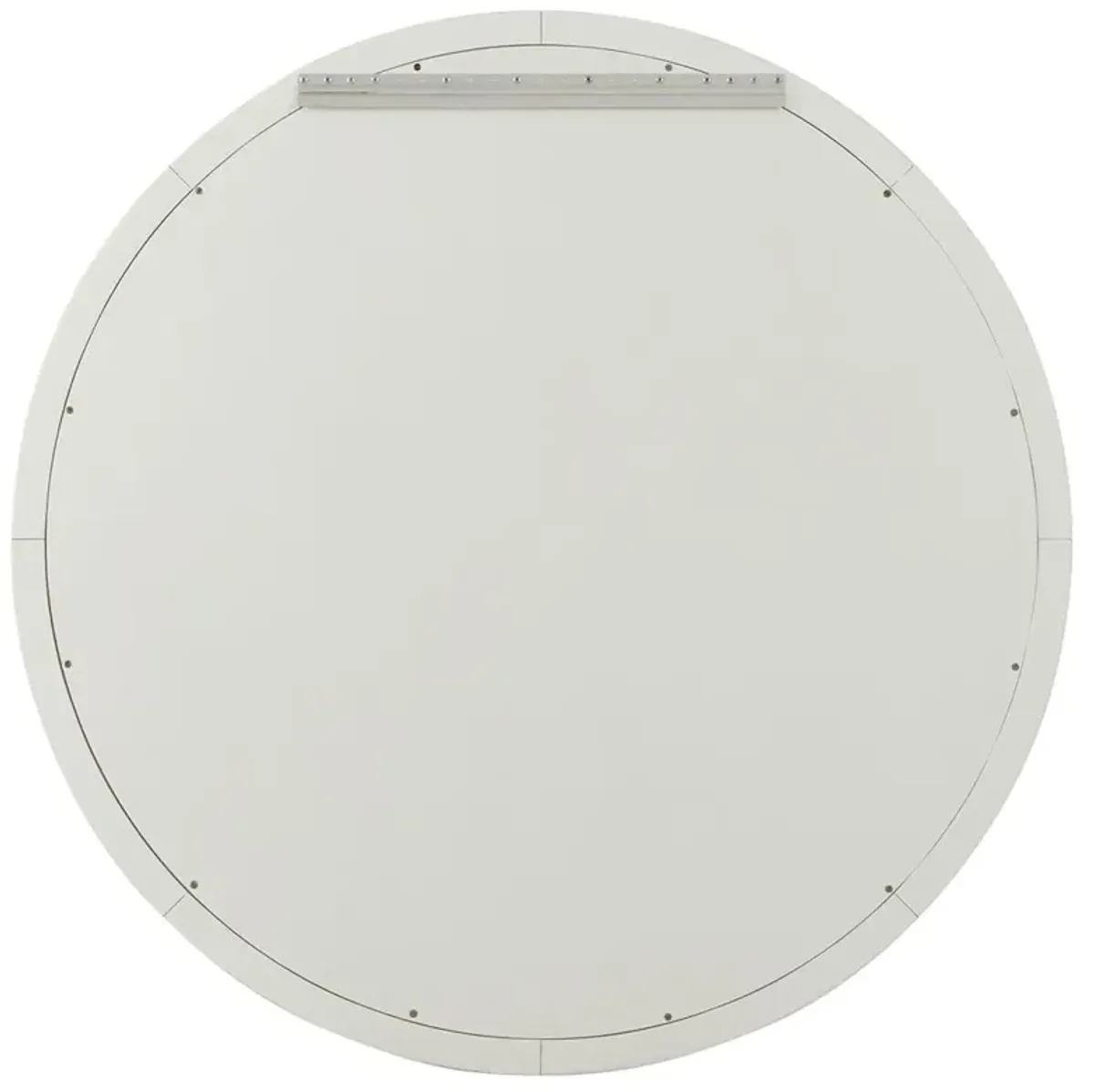 Beckett French Seasalt White Pine Wood Round Wall Mirror
