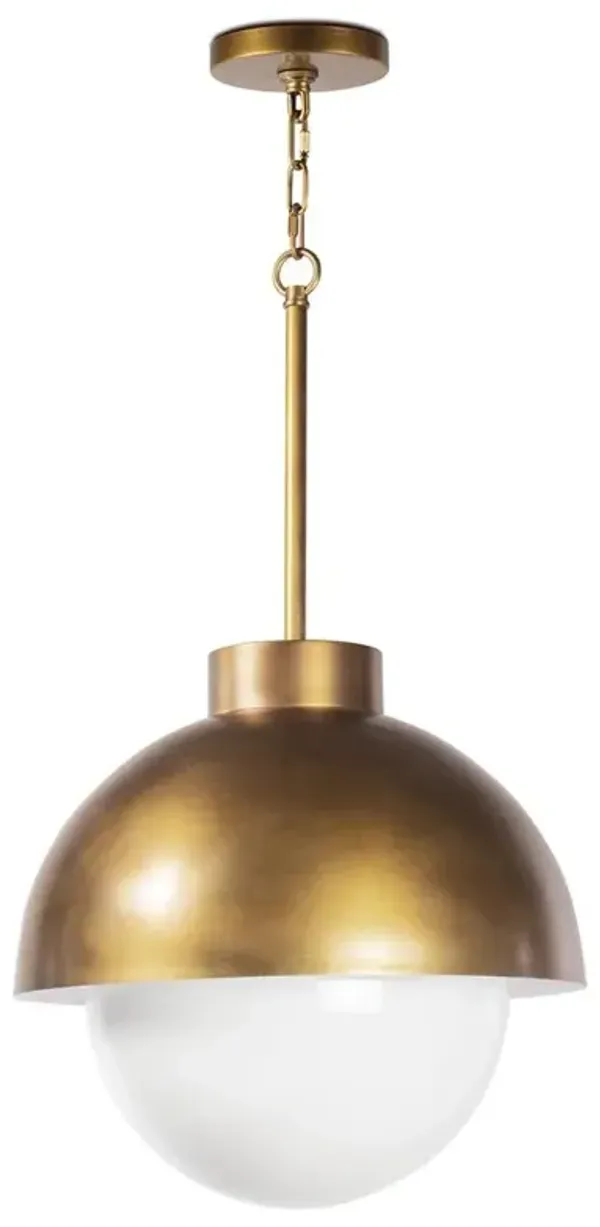 Montreux Hollywood Regency Natural Brass Steel Single Pendant