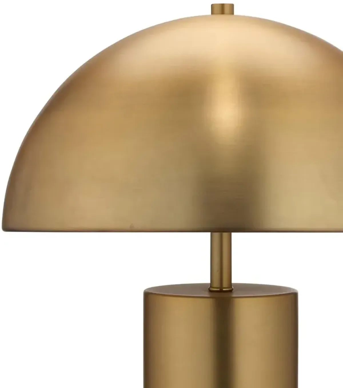 Cleave Mid Century Modern Antique Gold Metal Bedside Table Lamp