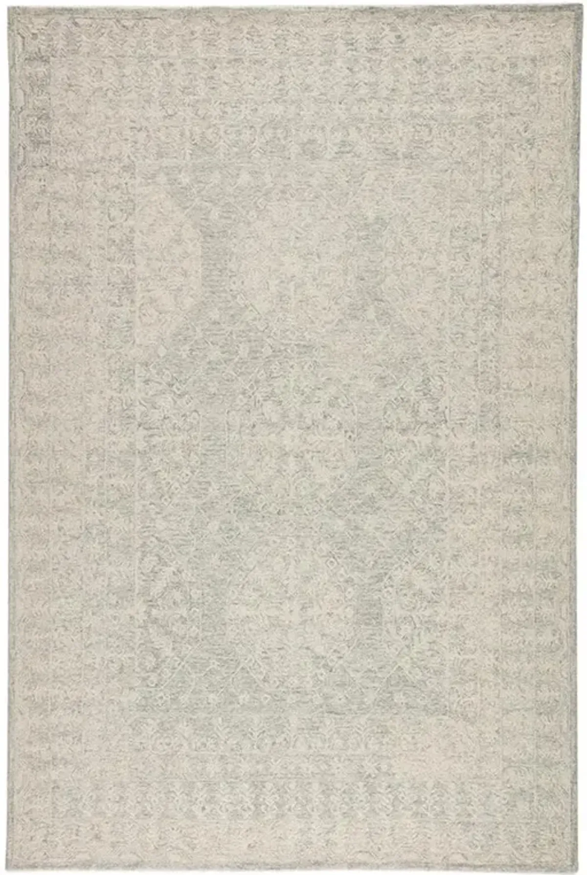 Primrose Global Bazaar Cream Wool Floral Patterned Rug - 3'x10'