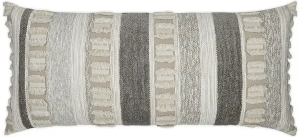 Kalahari Global Brown Sunbrella Stripes Indoor Outdoor Lumbar Pillow - 12x24