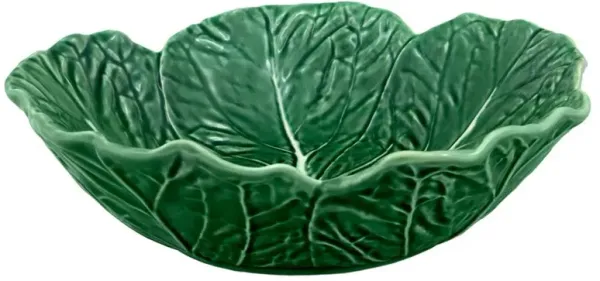 Cabbage French Country Green Earthenware Bowl