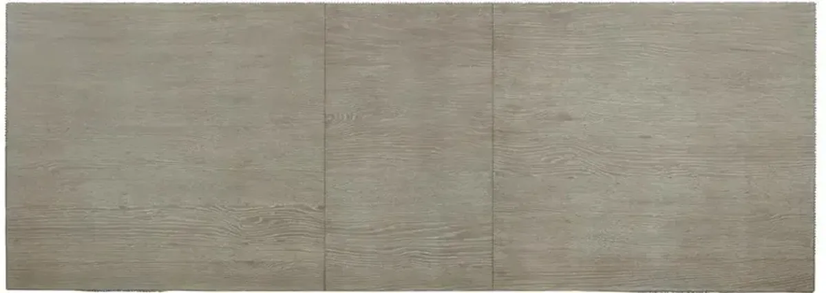 Lassy Rustic Lodge Wood Bronze Frame Extendable Dining Table - 84-106"W