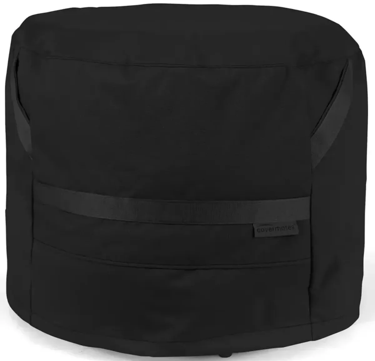 Outdoor Side End Table Black Round Cover