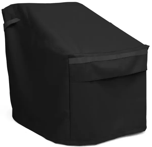 Outdoor Lounge Chair Armless Black Cover - Large