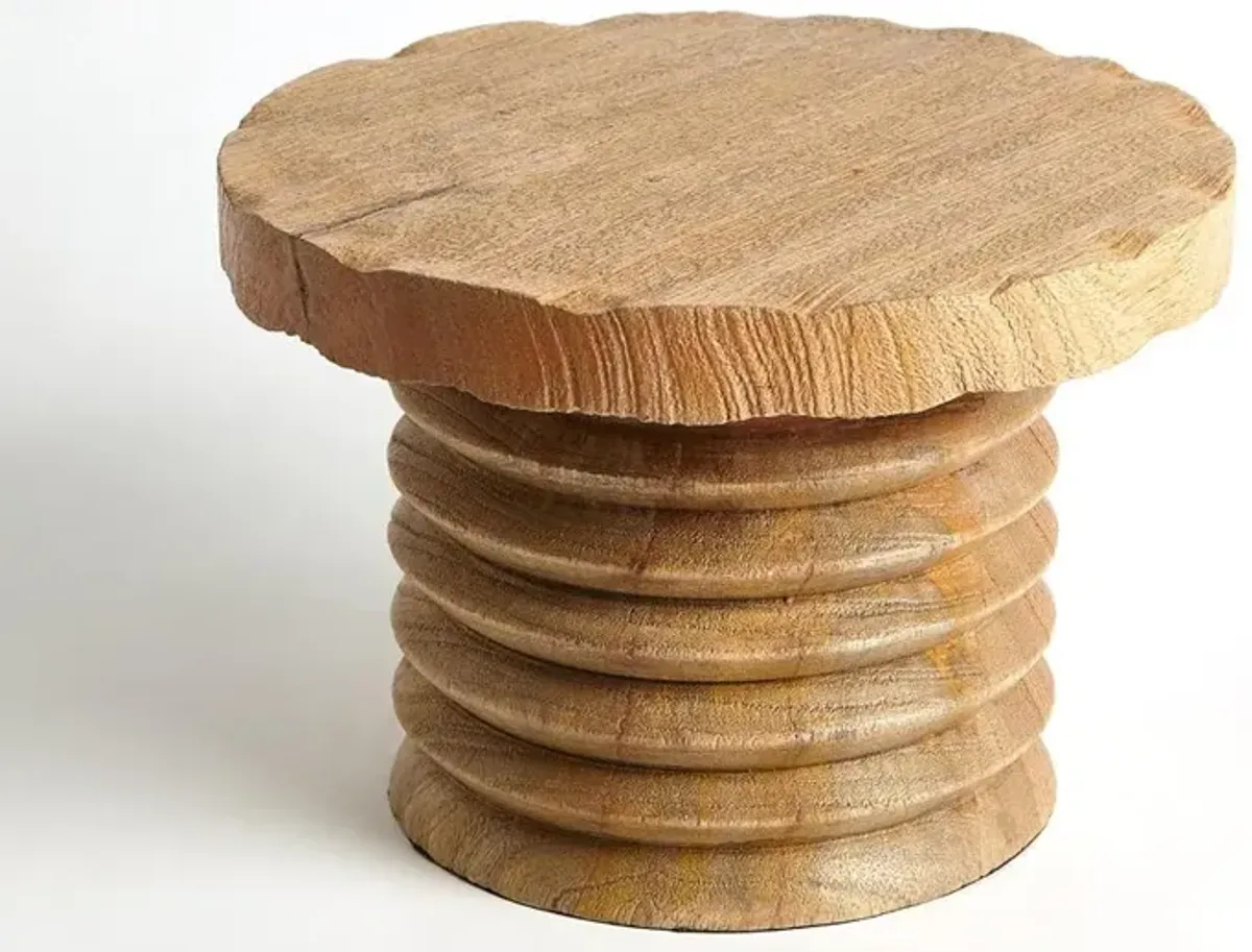 Holden Brown Mango Wood Decorative Pedestal Sculpture