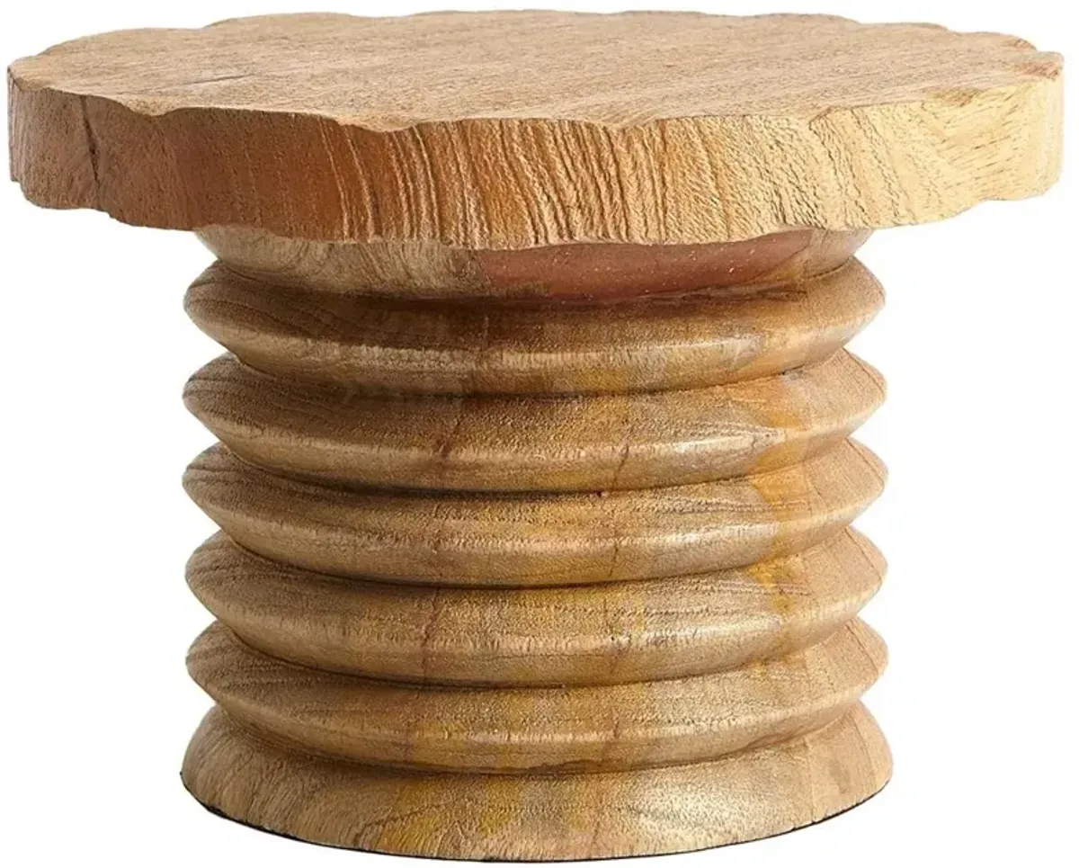 Holden Brown Mango Wood Decorative Pedestal Sculpture