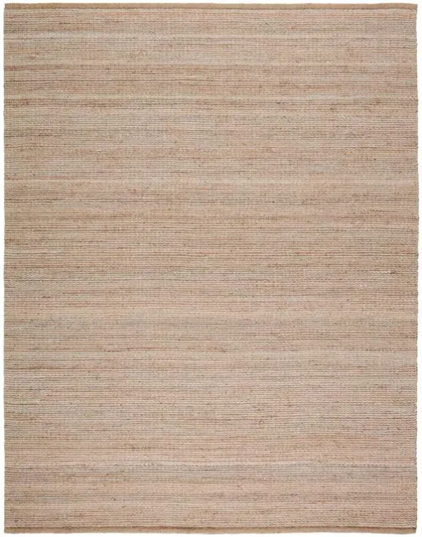 Alani Modern Handwoven Off White Natural Jute Rug - 10'x14'