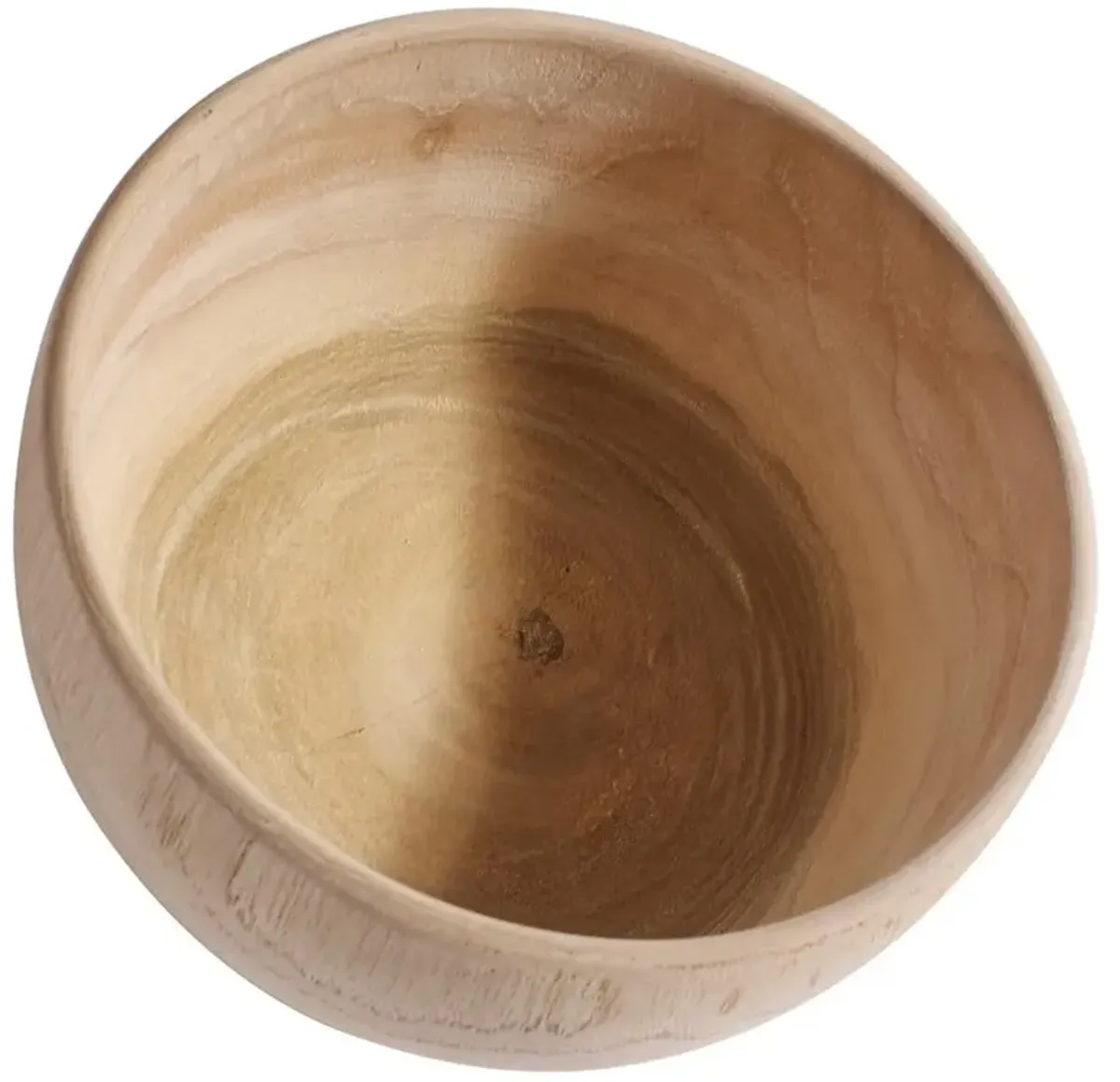 Kahlil Rustic Lodge Natural Teak Wood Bowl