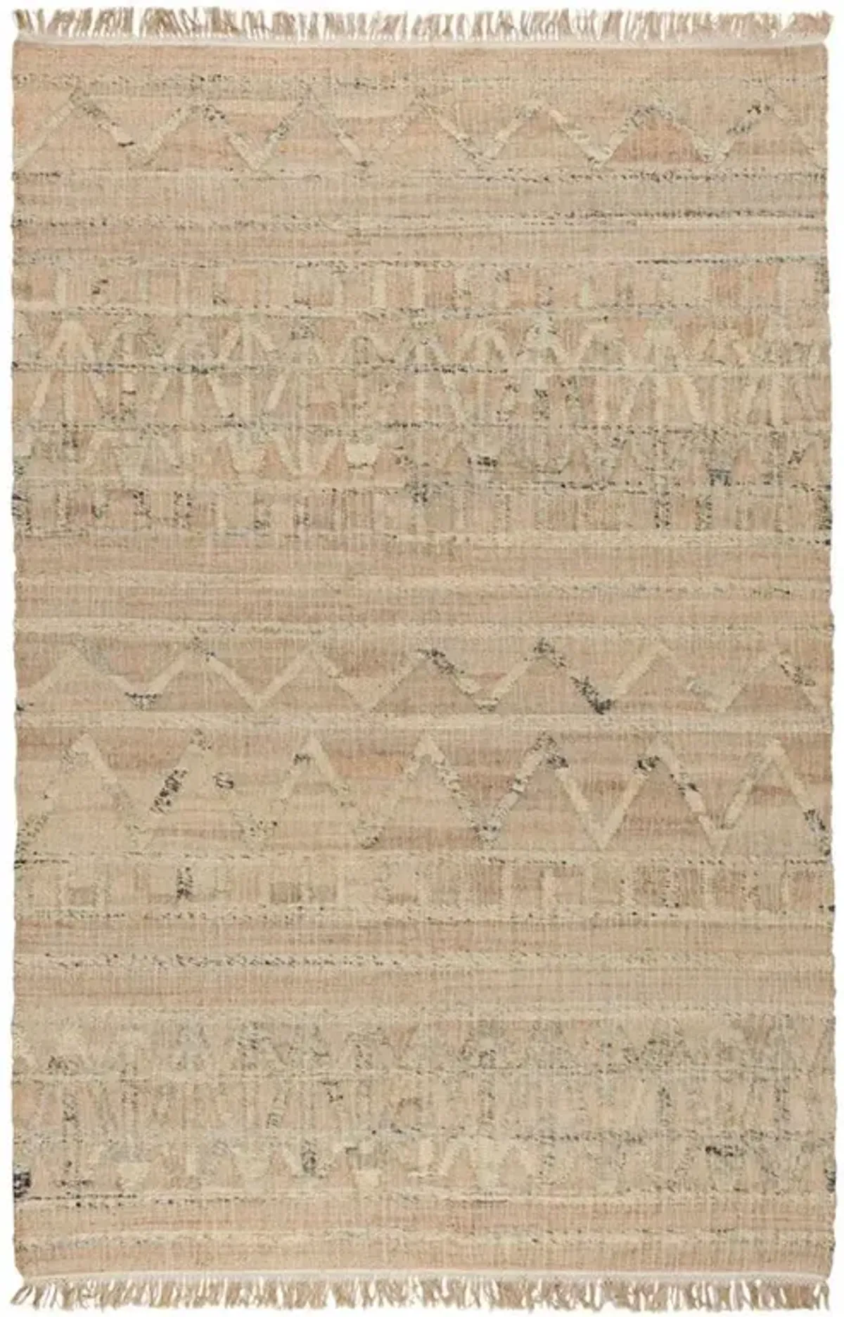 Kohei Global Bazaar Natural Tribal Patterned Jute Rug - 8'x10'