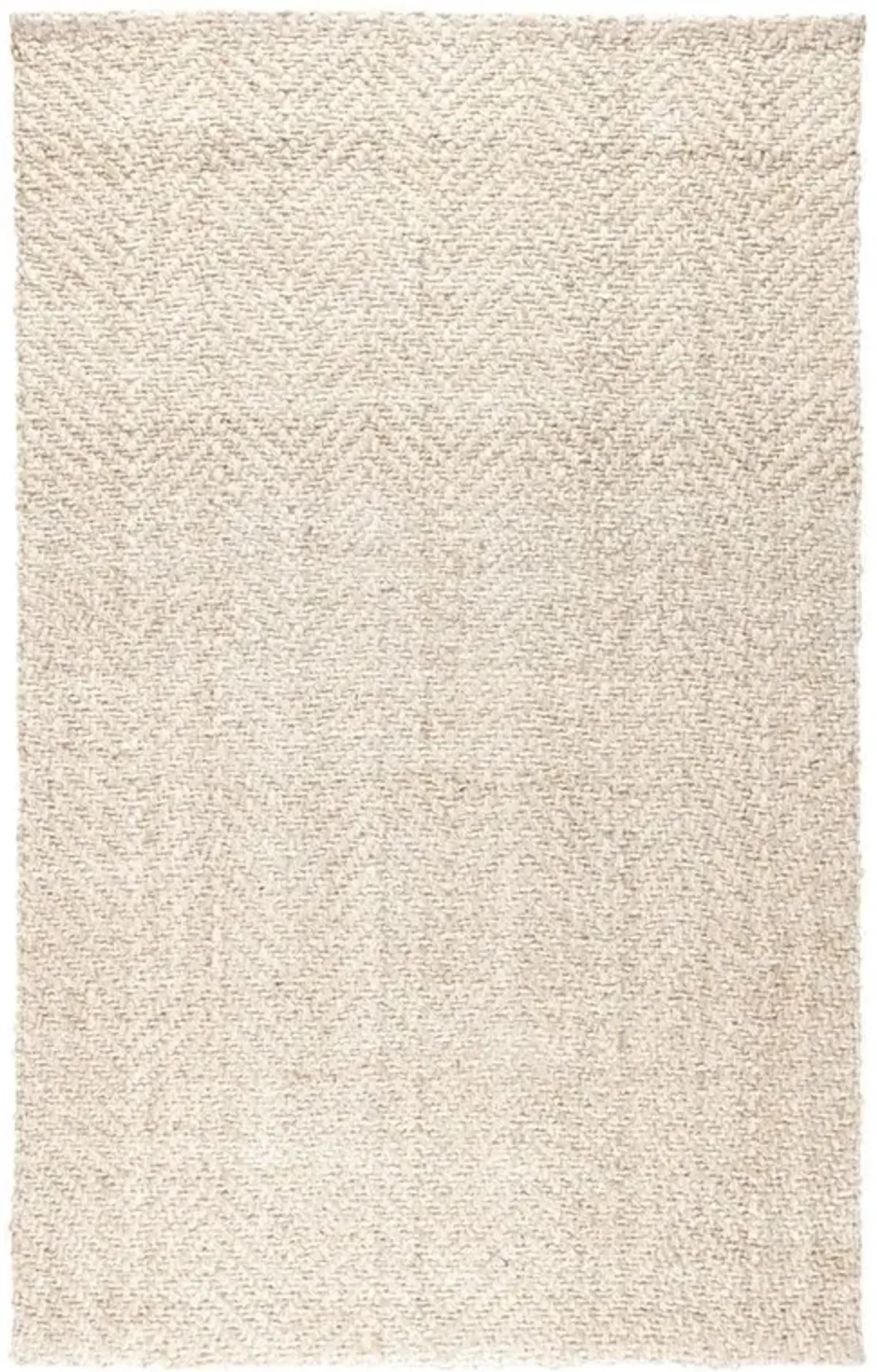 Hedi Modern Classic Cream Herringbone Patterned Jute Rug - 5'x8'