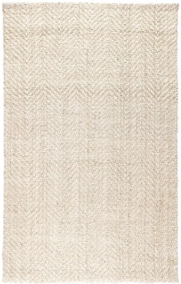 Hedi Modern Classic Cream Herringbone Patterned Jute Rug - 8'x10'