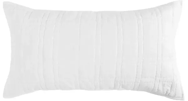 Calyp Modern Classic White Cotton Sham - King
