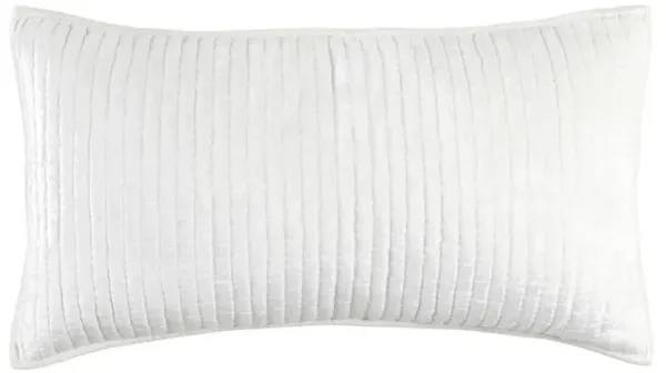 Beata Modern Classic White Velvet Sham - King