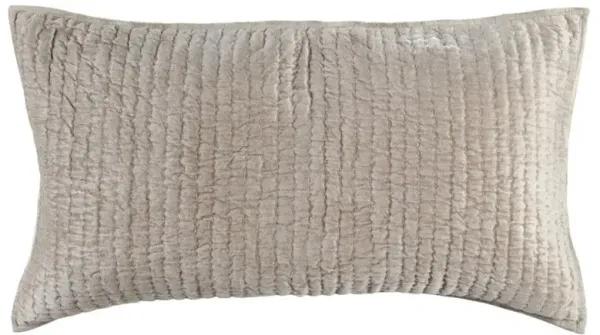 Beata Modern Classic Beige Velvet Sham - King