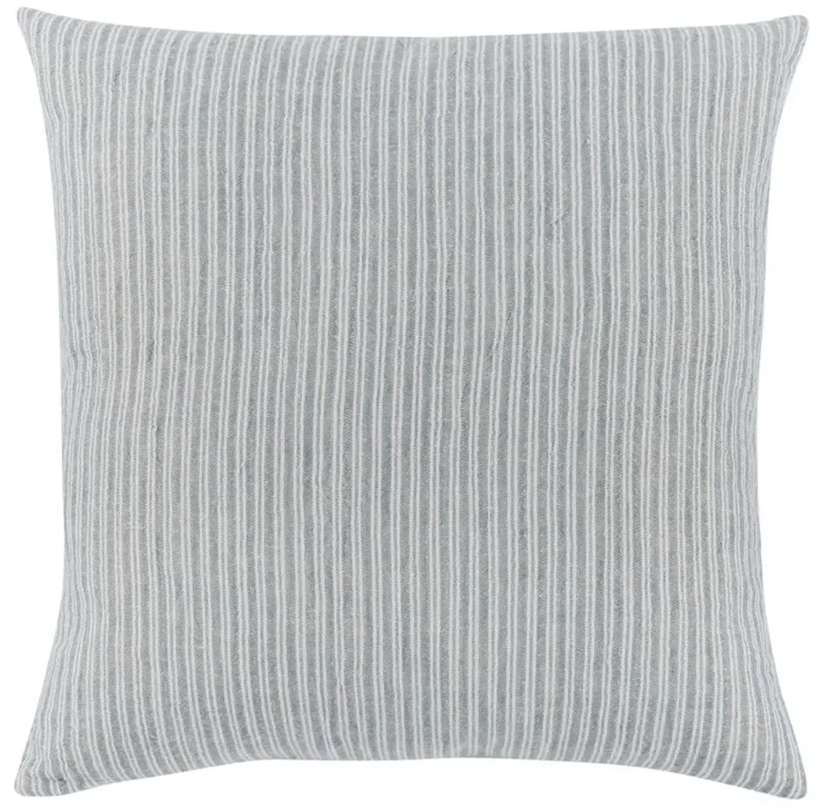Callista Coastal Beach Blue Cotton Throw Pillow - 22x22