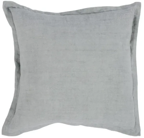 Shea Modern Classic Grey Linen Throw Pillow - 22x22