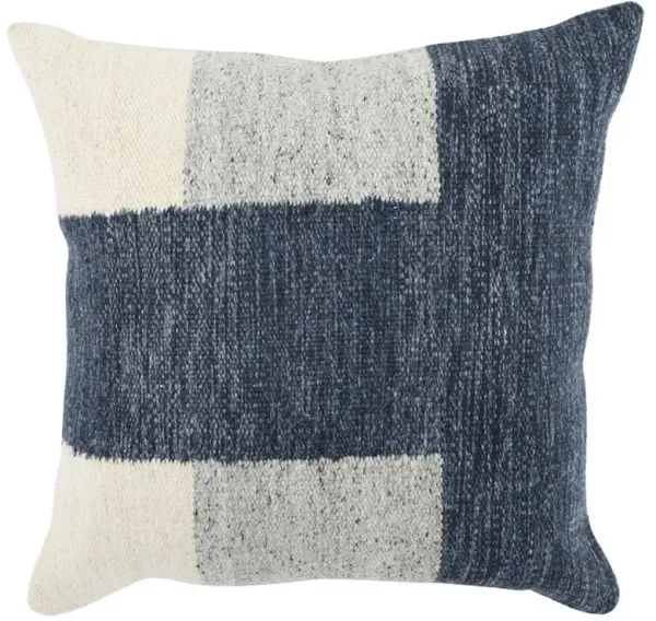 Khari Coastal Beach Blue Throw Pillow - 22x22