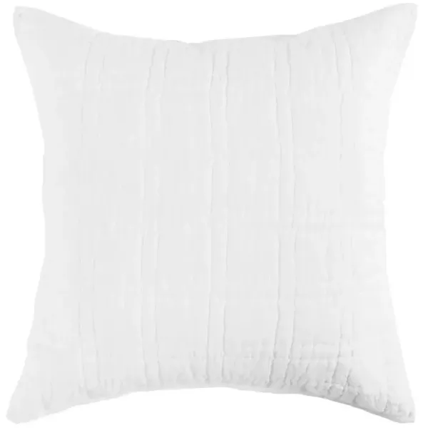 Calyp Modern Classic White Cotton Sham - Euro