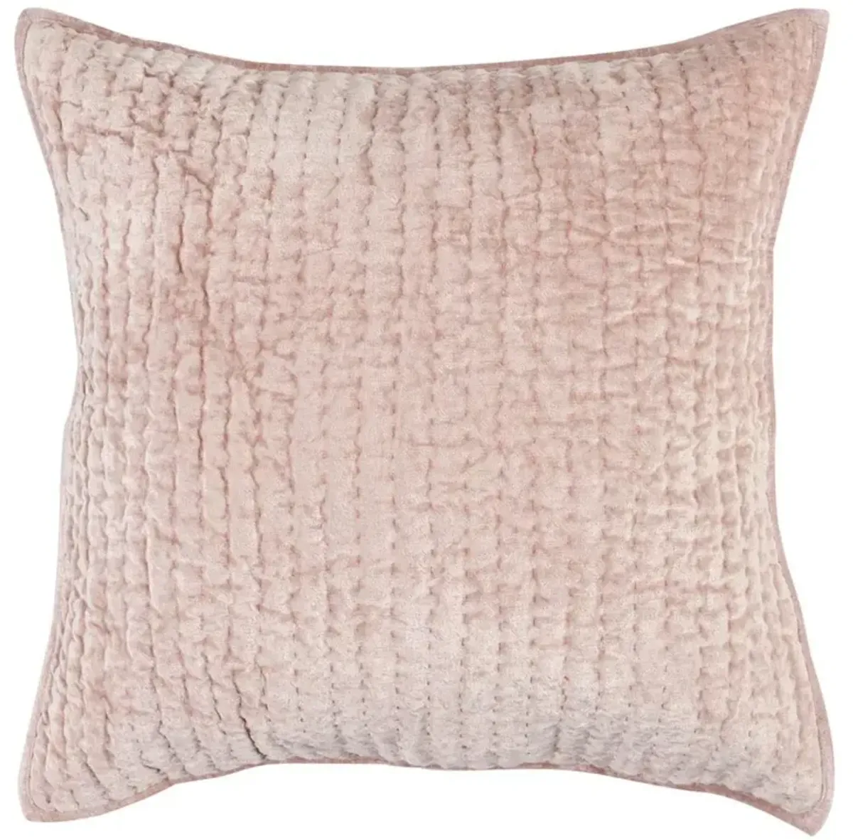 Beata Modern Classic Pink Velvet Sham - Euro