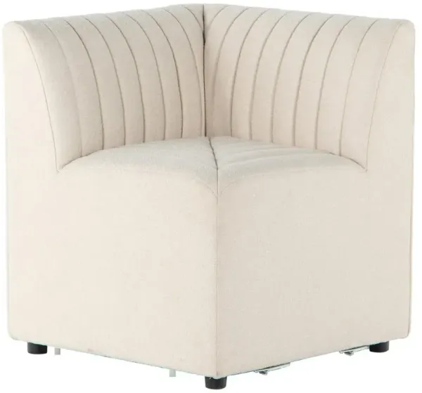 Leo Modern Classic Beige Performance Dining Bench Corner