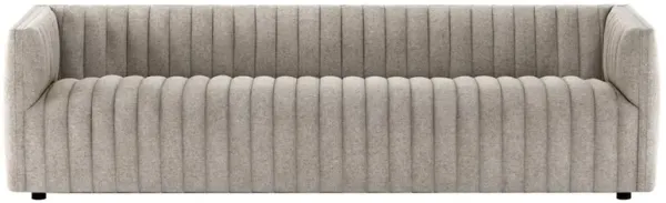 Leo Mid Century Modern Grey Upholstered Tufted Sofa - Large - 97"W