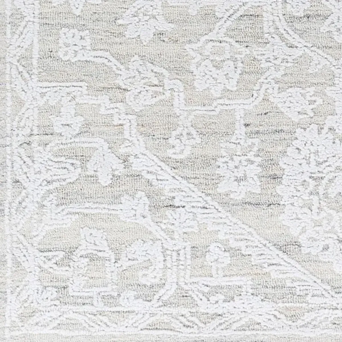 Albertine French Country Cream Floral Patterned Rug - 5'x7'6"