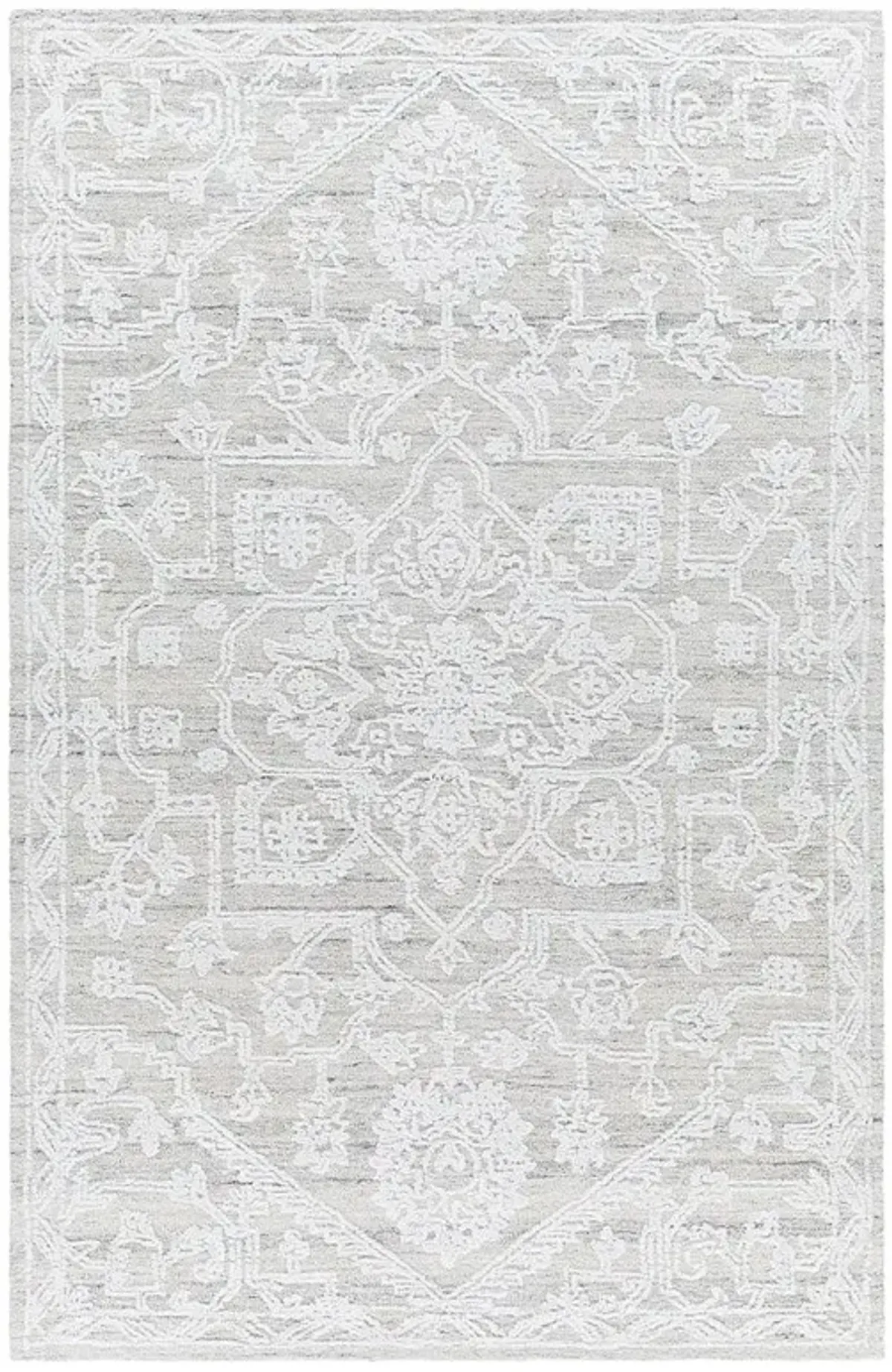 Albertine French Country Cream Floral Patterned Rug - 5'x7'6"
