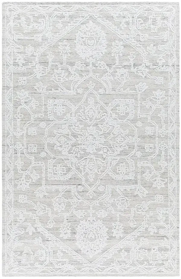 Albertine French Country Cream Floral Patterned Rug - 6'x9'