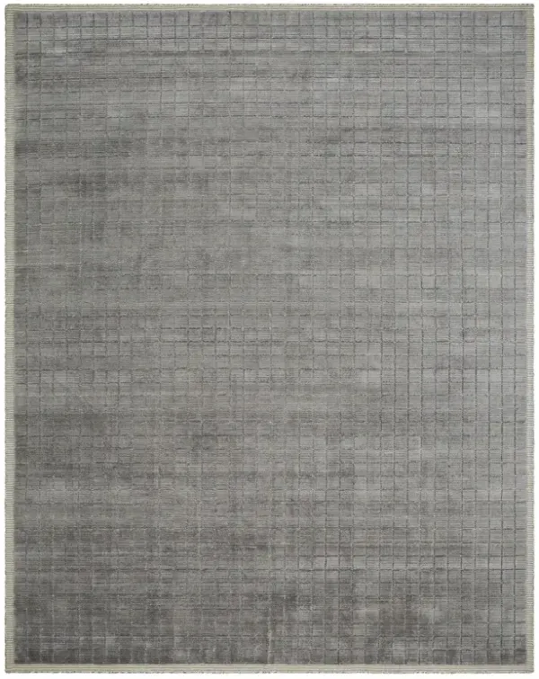 Machi Modern Classic Charcoal Patterned Rug - 8'x10'