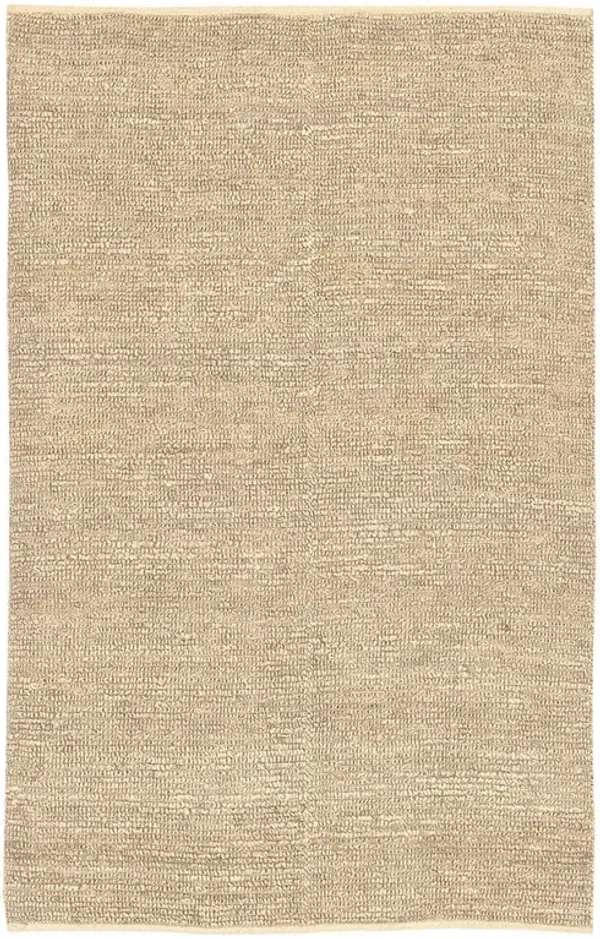 Nakeru Coastal Beach Beige Solid Natural Jute Rug - 10'x14'