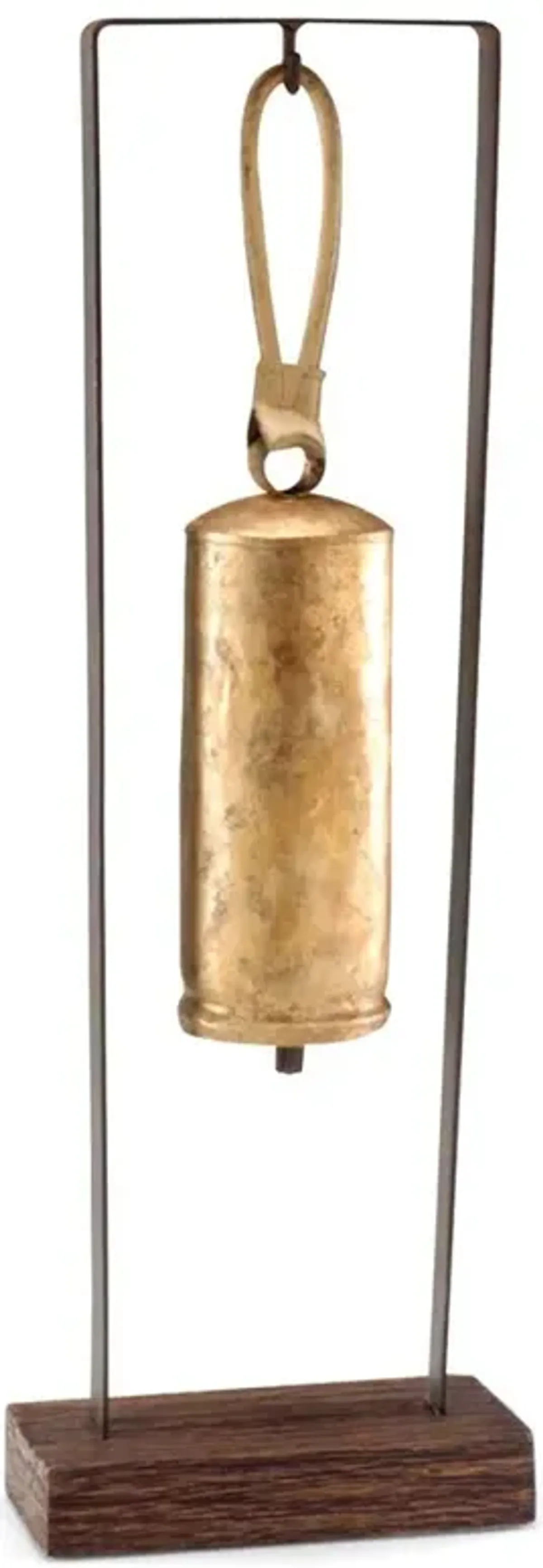 Beckett Updated Traditional Gold Brass Cylinder Bell Sculpture