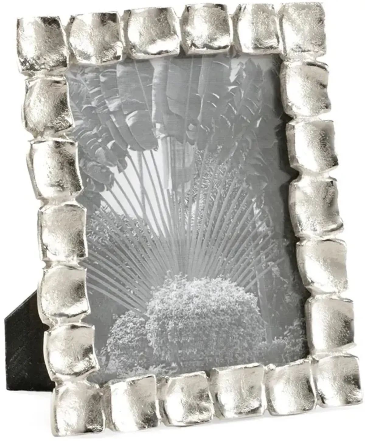 Sanyu Hollywood Regency Silver Aluminum Photo Frame - 8x10