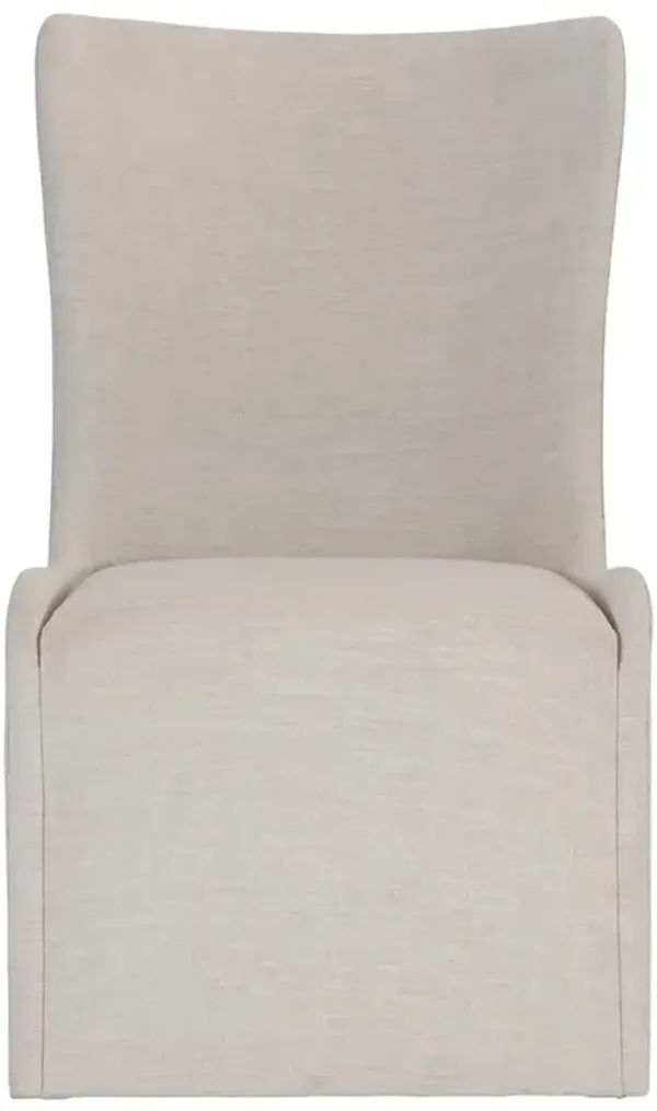 Anita French Country Beige Wing Back Side Chair