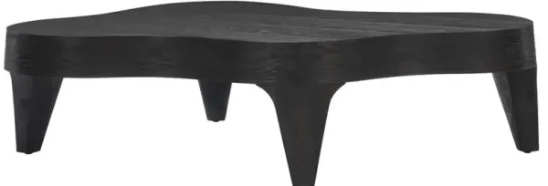 Corinne Rustic Lodge Black Pine Wood Coffee Table