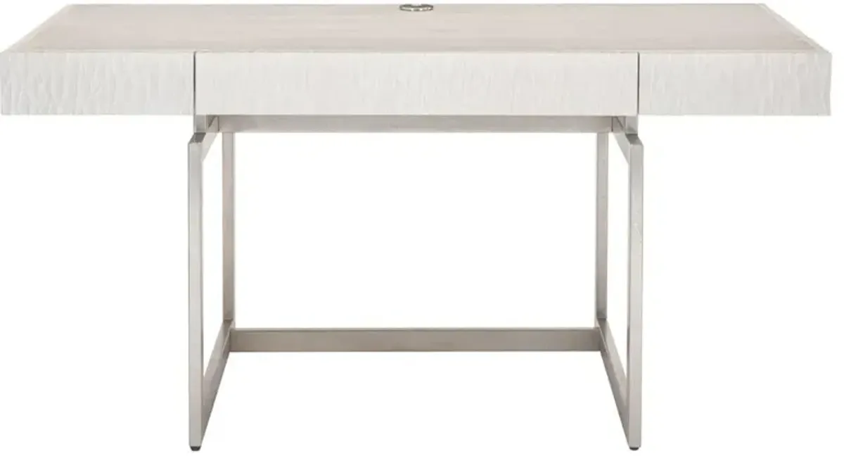 Lucilla Modern Classic White Oak Wood Desk