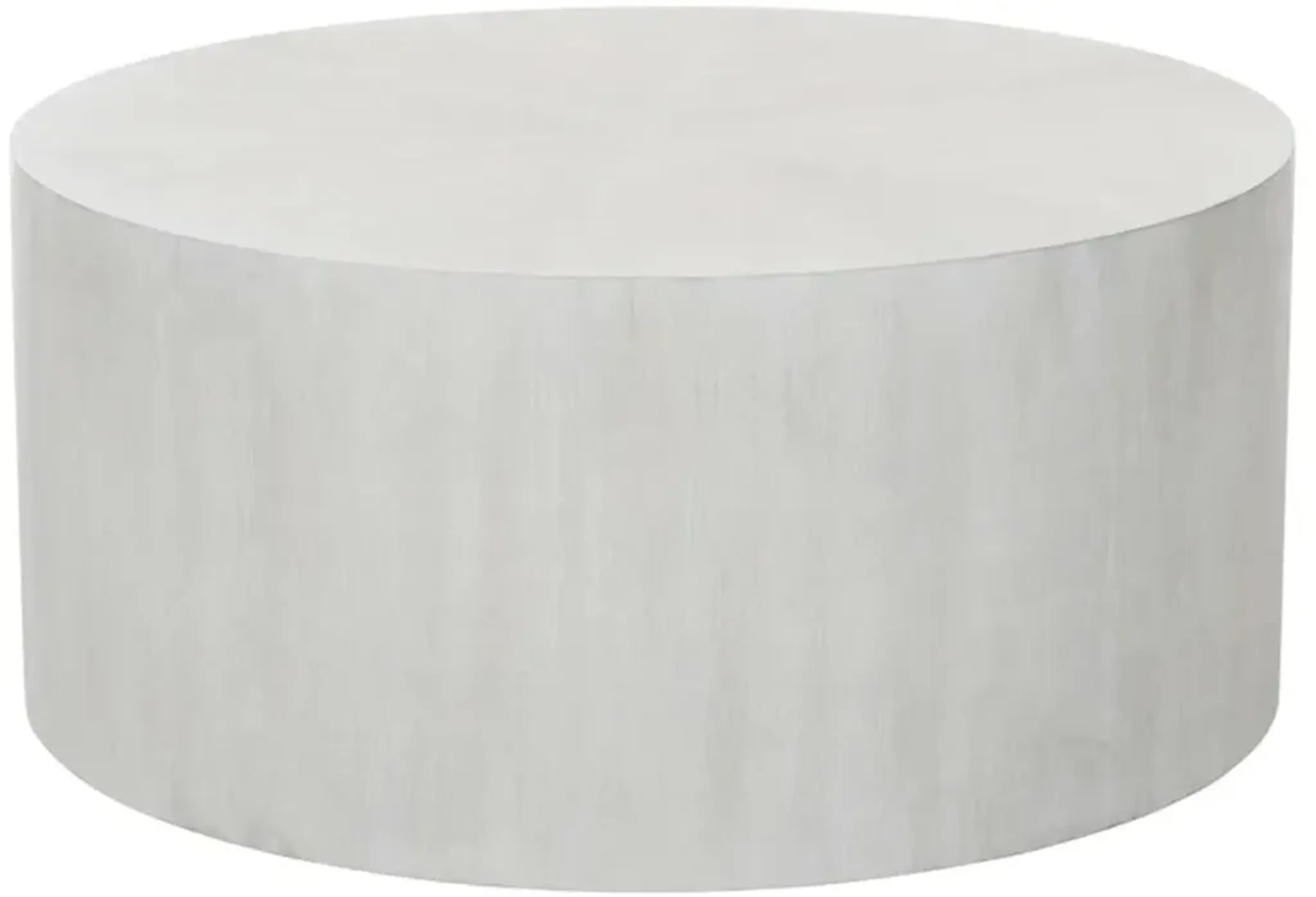 Trinity Modern Classic White Wood Round Drum Coffee Table - 36 ...