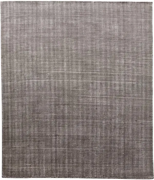 Remington Modern Classic Black Striated Patterned Rug - 8'x10'