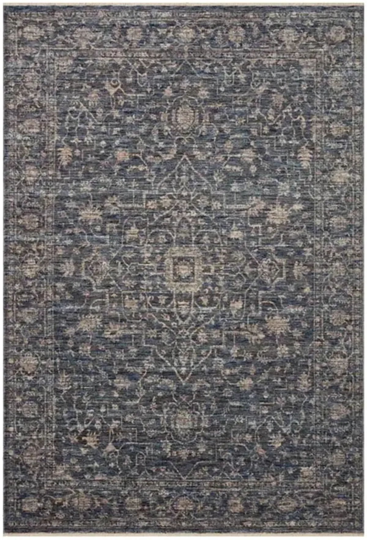 Phyra Global Midnight Black Ushak Patterned Rug - 11'6"x15'7"