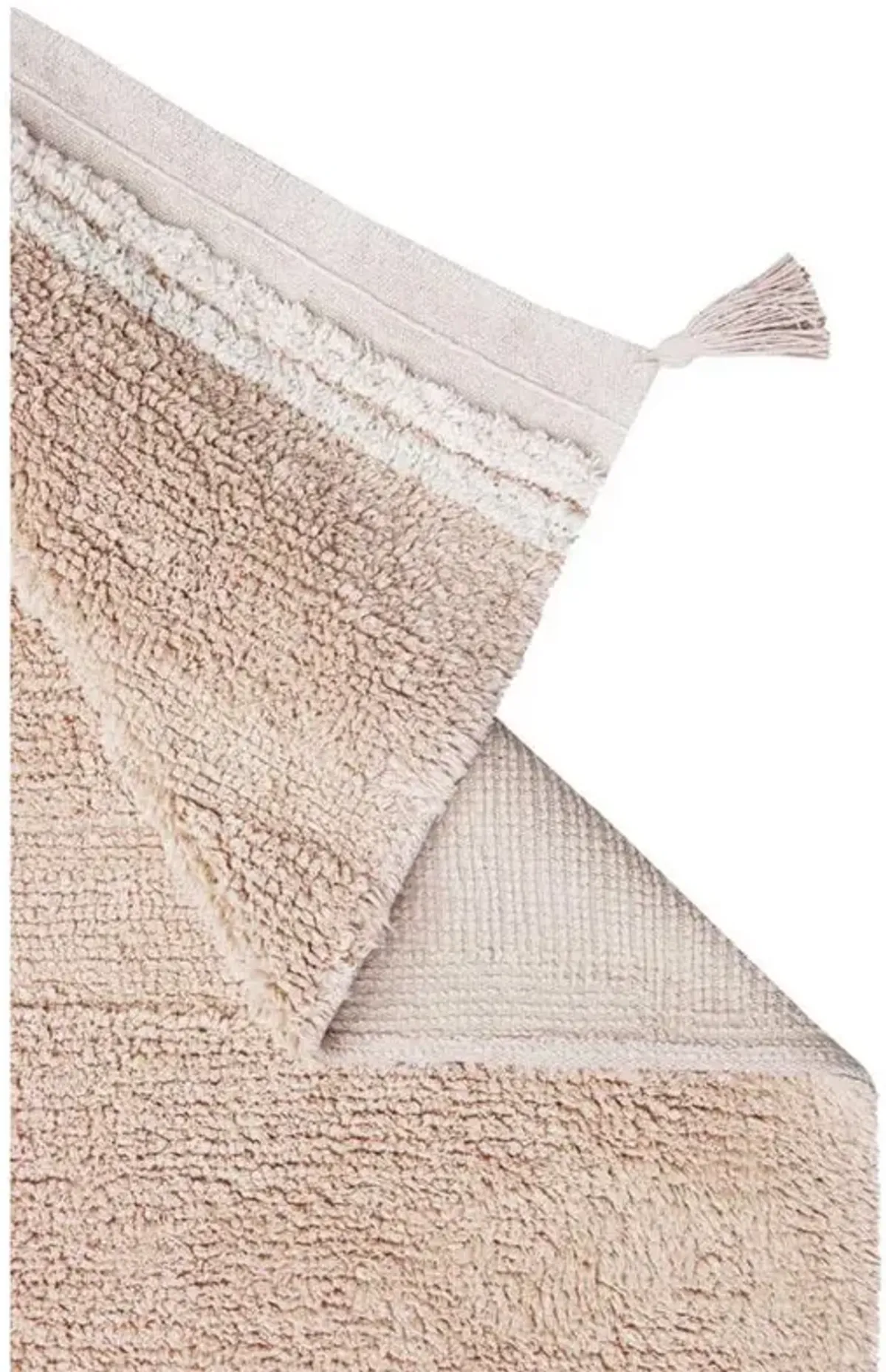 Bloom Modern Rose Cotton Washable Patterned Shag Rug - 3'x4'3"