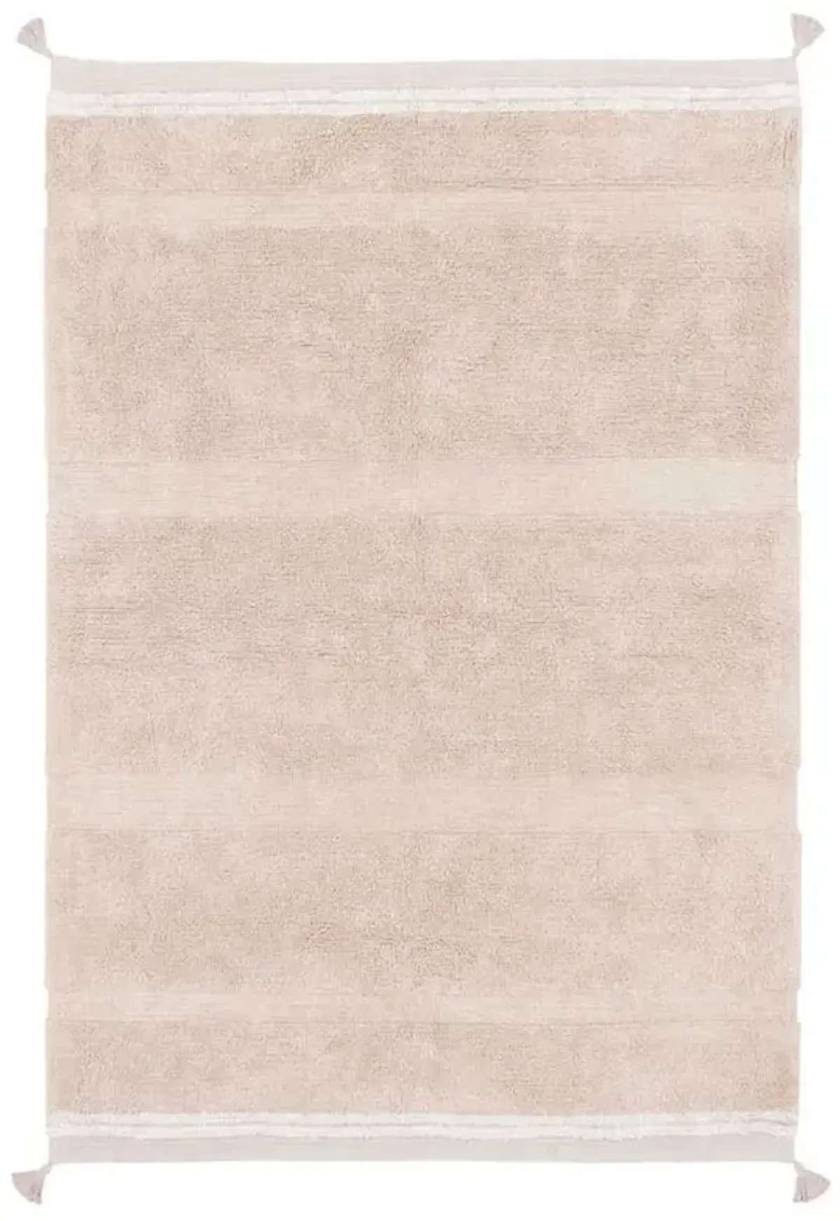 Bloom Modern Rose Cotton Washable Patterned Shag Rug - 3'x4'3"