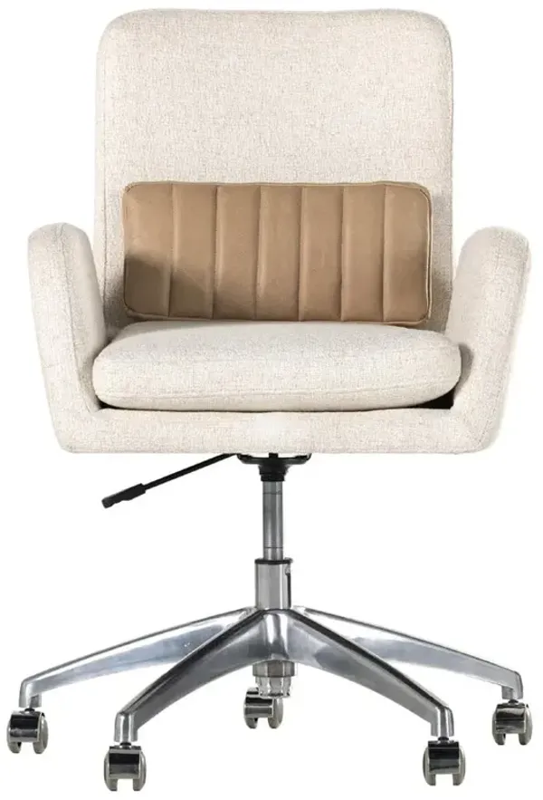 Legend Modern Off White Performance Aluminum Swivel Office Chair