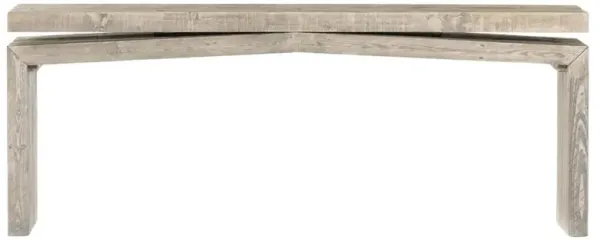 Rayan Rustic Lodge Grey Reclaimed Pine Wood Rectangular Console Table