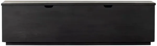 Scarlett Rustic Lodge Black Solid Mango Wood Storage Trunk