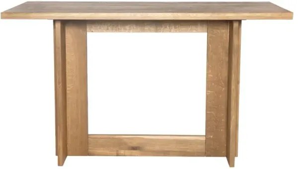 Alston Rustic Lodge Smoked Oak Rectangular Bar Table - 72"W